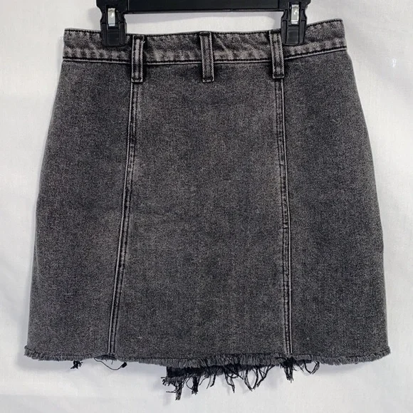 Free People Parker Wrap Demin Skirt Sz 25 - Picture 3 of 13
